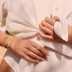 Bague Fine TRESSE -Agatha Soldes Boutique 02280262 157 52 M2