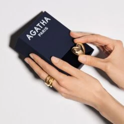 Bague Large TRIJONC -Agatha Soldes Boutique 02290065 157 52 M3