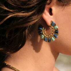 Créoles RAFIA 5 Créoles RAFIA -Agatha Soldes Boutique 02380576 109 TU M2