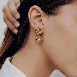 Boucles D'oreilles Pendantes PONT DES ARTS -Agatha Soldes Boutique 02380757 978 TU M3