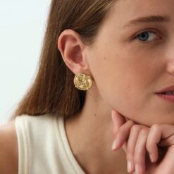 Boucles D'oreilles Puces PONT DES ARTS -Agatha Soldes Boutique 02380758 157 TU M2