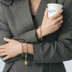 Bracelet Souple CHAÎNE CORDE -Agatha Soldes Boutique 02480320 157 TU M5