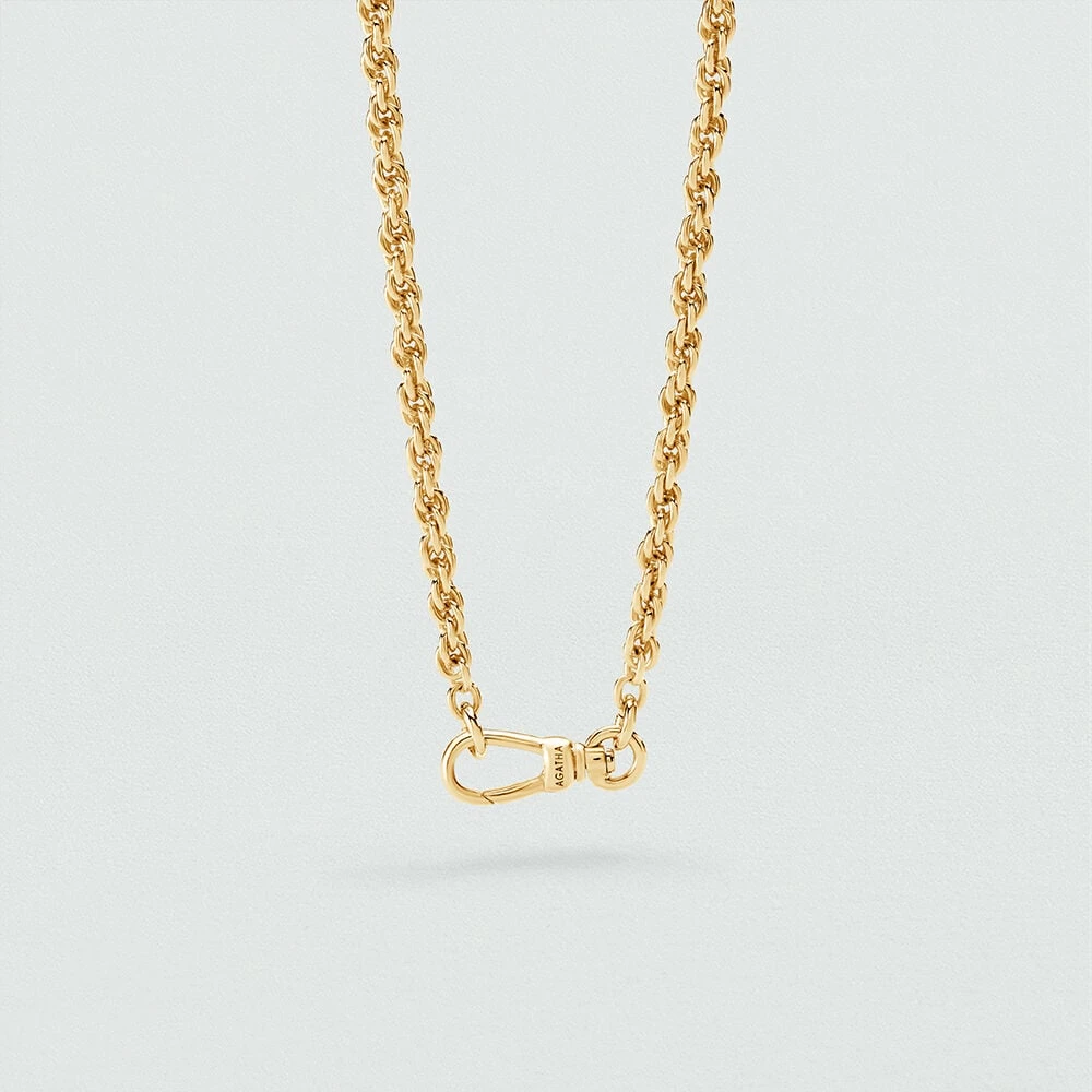 Collier Mi-long CHAÎNE CORDE 1 Collier Mi-long CHAÎNE CORDE