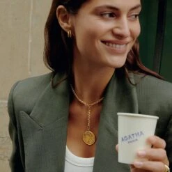 Collier Ras Du Cou MAILLE PALMIER 14 Collier Ras Du Cou MAILLE PALMIER -Agatha Soldes Boutique 02680419 157 TU M3