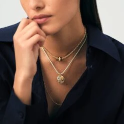 Collier Ras Du Cou MAILLE BIZANTINE 9 Collier Ras Du Cou MAILLE BIZANTINE -Agatha Soldes Boutique 02680420 157 TU M2