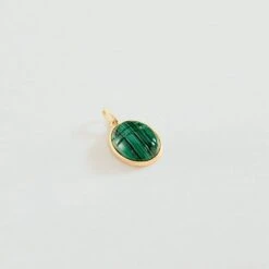 Pendentif SCARABÉ MALACHITE