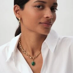 Pendentif SCARABÉ MALACHITE -Agatha Soldes Boutique 02880065 658 TU M3