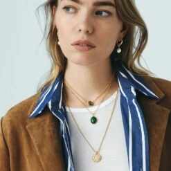 Pendentif SCARABÉ MALACHITE -Agatha Soldes Boutique 02880065 658 TU M4