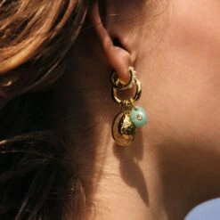 Pendentif PÉPITE D'OR -Agatha Soldes Boutique 02880128 157 TU M5