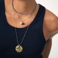 Pendentif MÉDAILLE MARTELÉE 10 Pendentif MÉDAILLE MARTELÉE -Agatha Soldes Boutique 02880135 157 TU M3